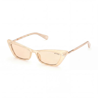 Guess GU8229 Beige Cat Eye Sunglasses for Women, Beige lens