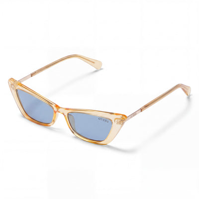 Guess GU8229 Yellow Cat Eye Sunglasses for Women, Yellow lens