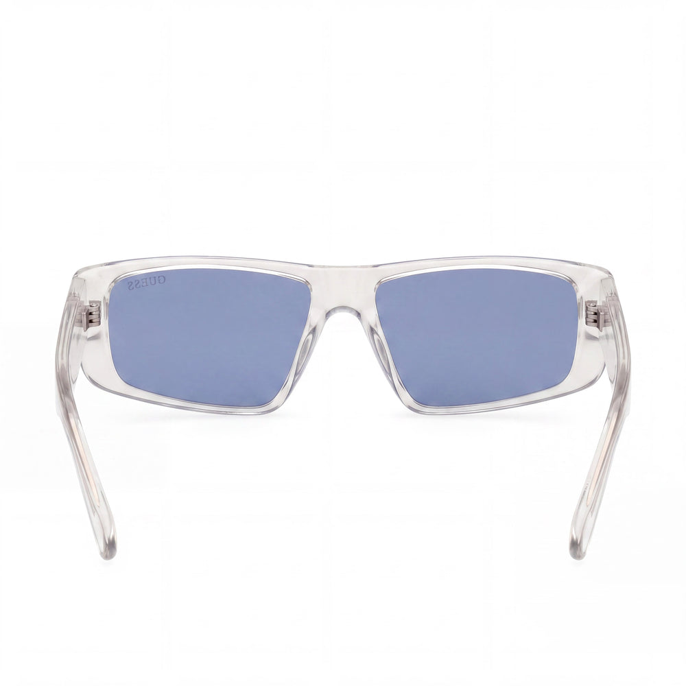 Guess Gu823126v58 Rectangle Sunglasses Unisex — side view, Non-Polarized Blue lens