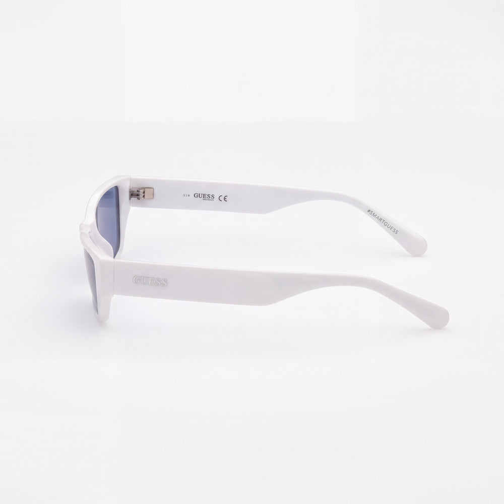 Guess GU8232 Rectangle Sunglasses Unisex — side view, Non-Polarized Blue lens