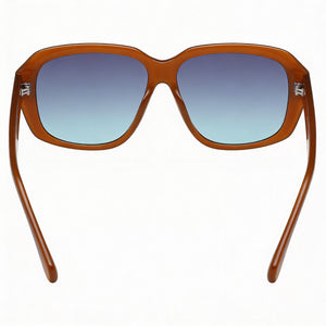 Guess GU8233 Cat Eye Sunglasses Women — side view, Non-Polarized Blue Gradient lens