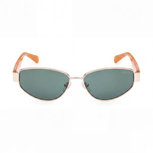 Guess GU8258 Oval Sunglasses for Women — front view, Metal frame
