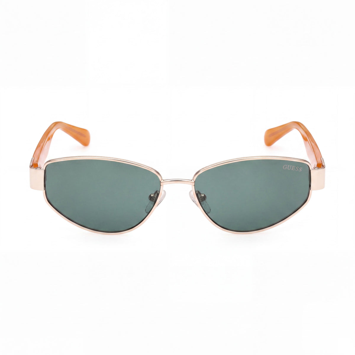 Gafas de sol GUESS GU8258 casuales para mujer, montura de metal dorado y verde, protección UV, lentes de 56 mm, Photo 2