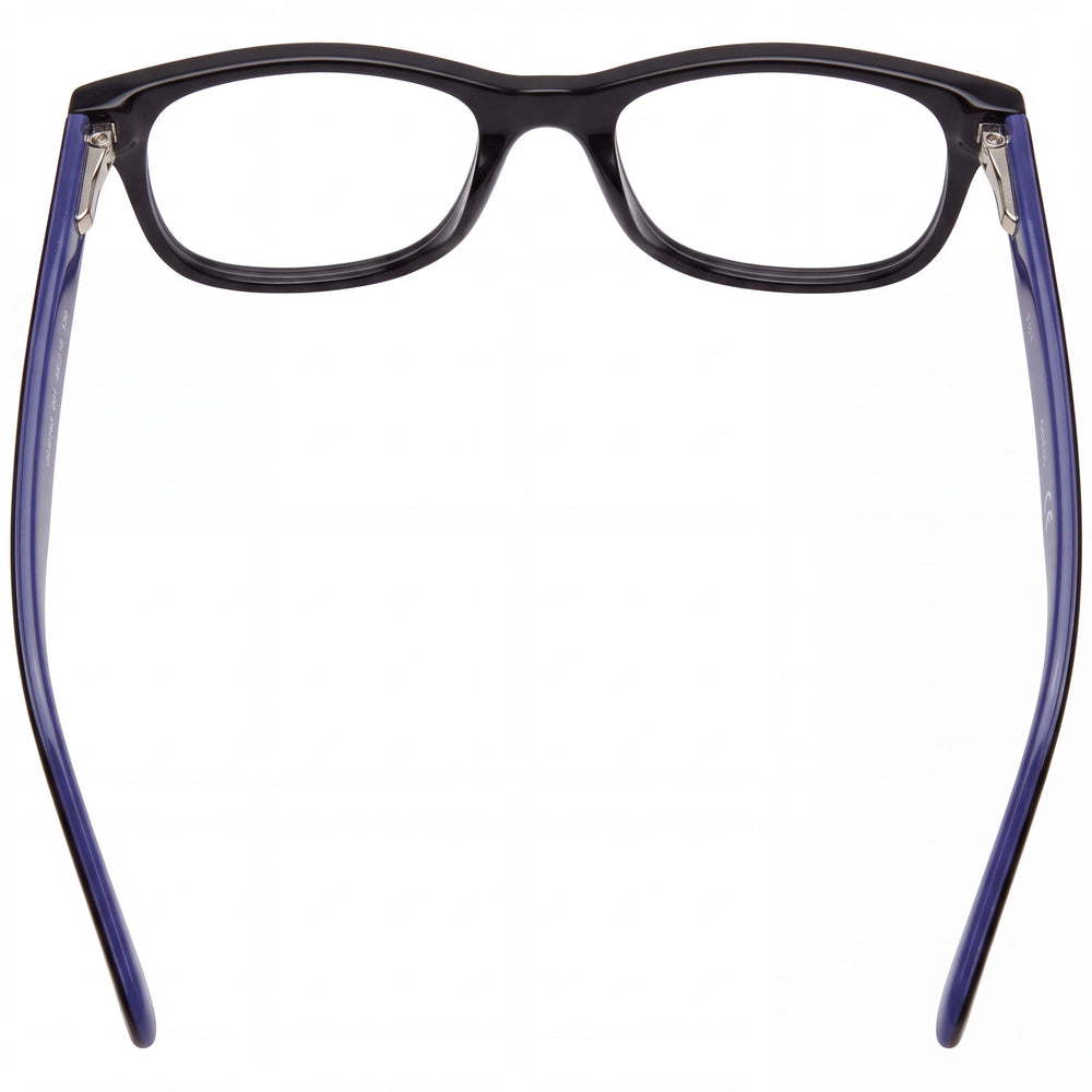 Guess GU9163 Rectangle Eyeglasses Unisex — side view, Black Composite temples