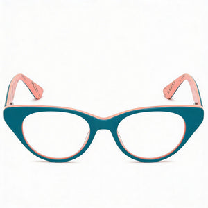 Guess GU9192 Cat Eye Eyeglasses for Women — front view, Pantographed Plastic