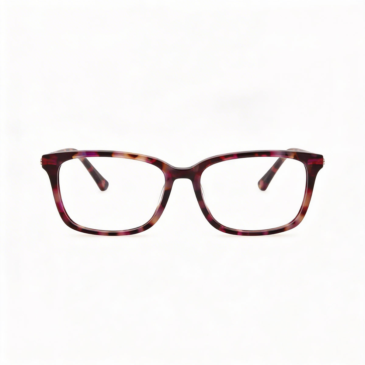 Guess Shiny Violet Demi Rectangle Eyeglasses for Women, Plastic 50mm, Photo 2