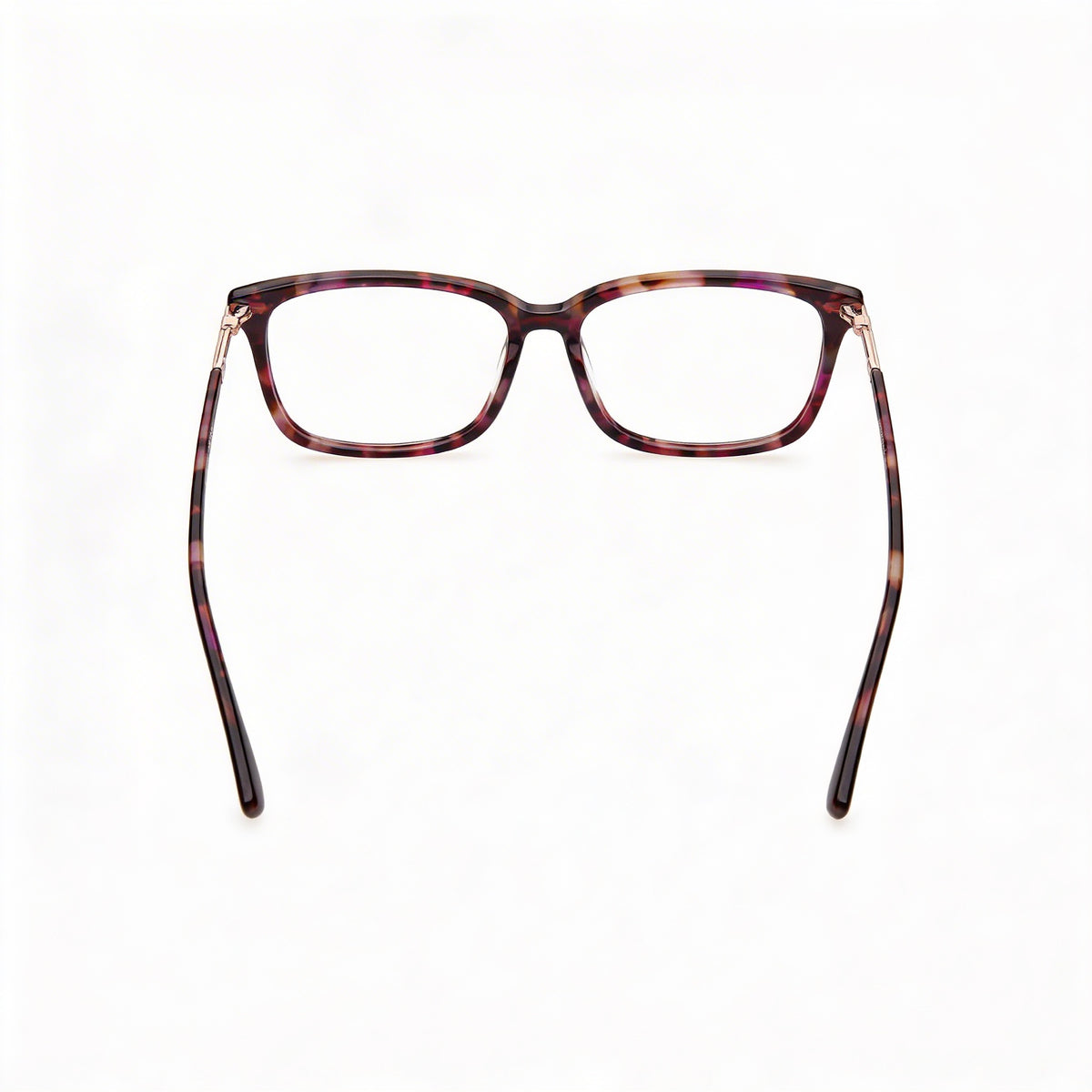 Guess Shiny Violet Demi Rectangle Eyeglasses for Women, Plastic 50mm, Photo 3