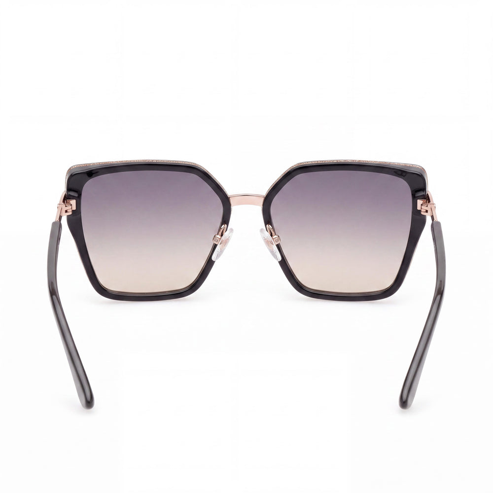 Guess Injected Sun Glasses Cat Eye Sunglasses Women — side view, Polarized Gradient Smoke lens