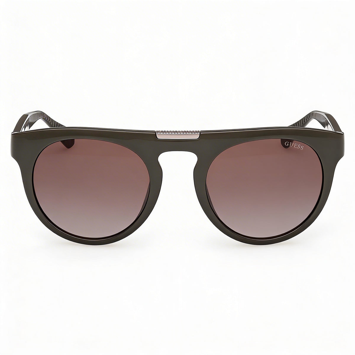 Guess Maverick Dark Green Round Sunglasses for Men, 52mm, Photo 2