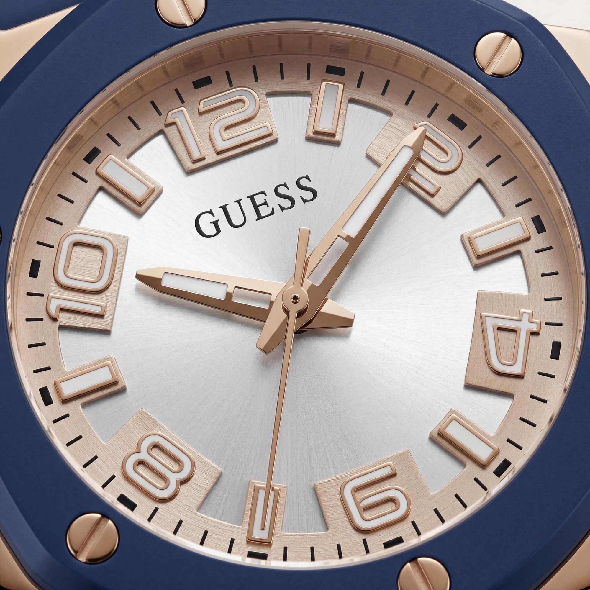 Reloj Guess Modern para mujer, esfera azul, acero inoxidable, 38 mm, Photo 2