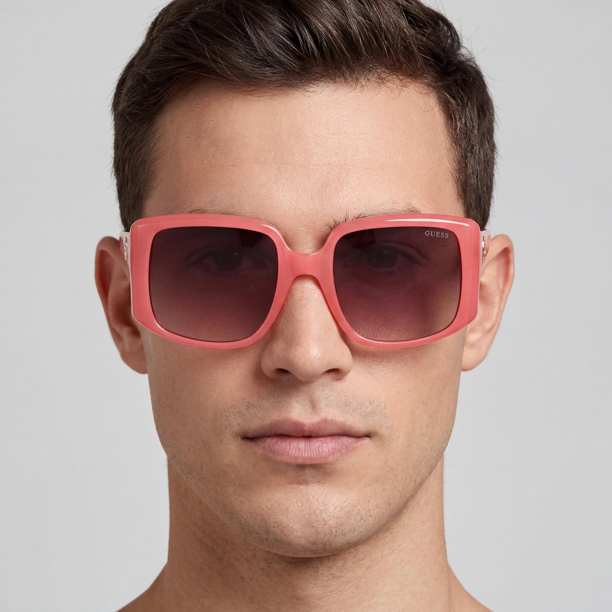 Guess Modern GU00097 Pink/Monocolor Square Sunglasses Unisex, 53mm, Photo 4