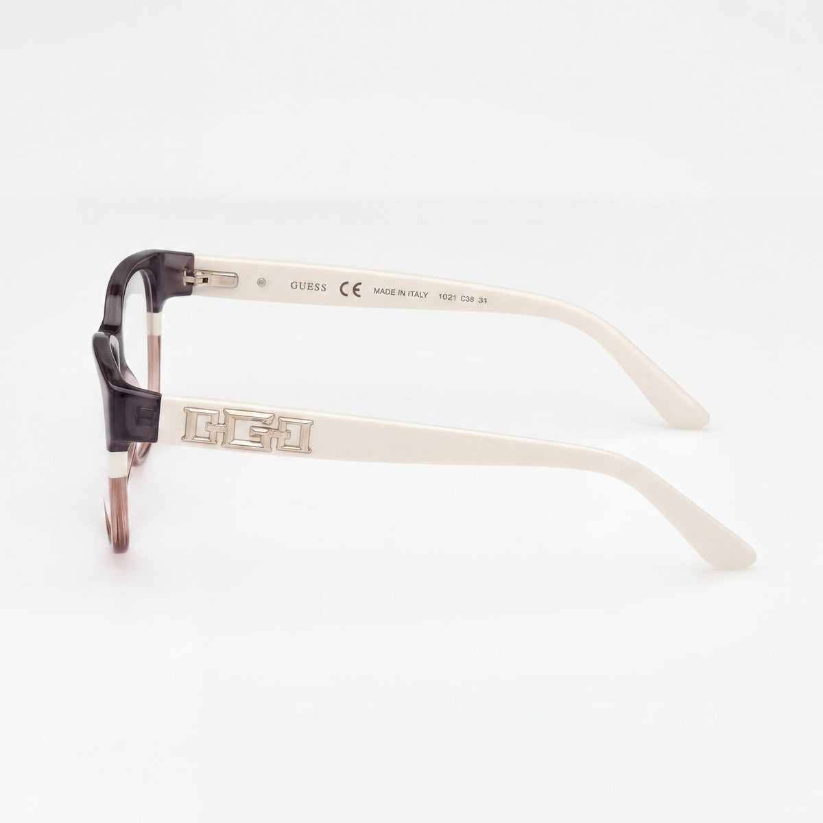 Guess MODERNO Gray Rectangle Eyeglasses for Women, Plastic 50mm, Photo 2