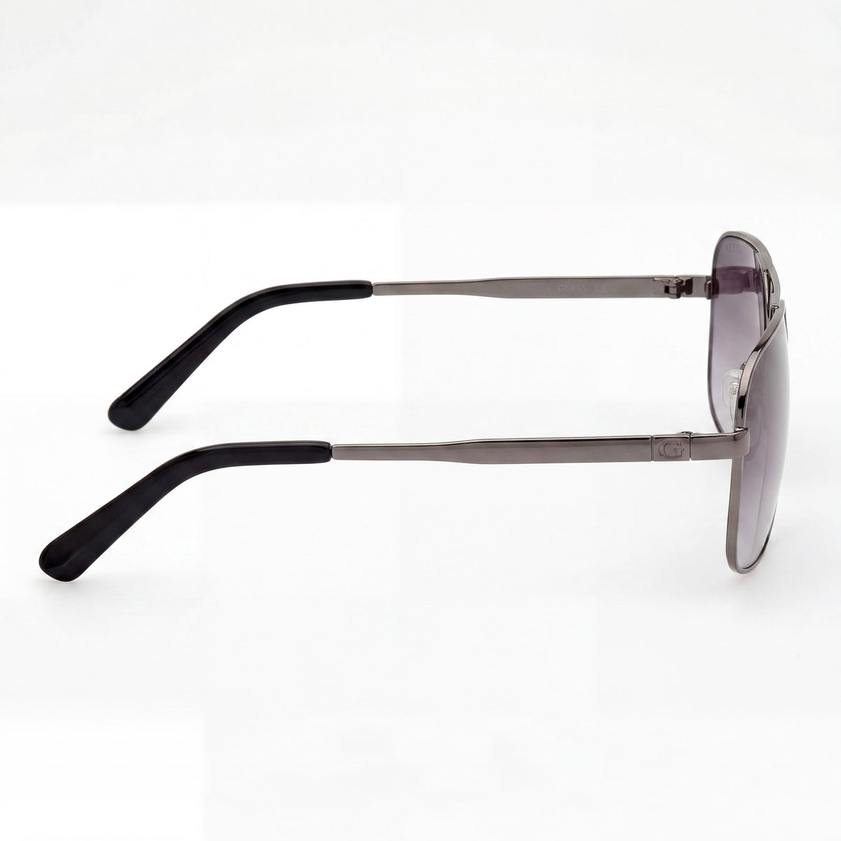 Gafas de sol tipo aviador para mujer Guess Navigator en color gris plomo brillante, 61 mm, Photo 3