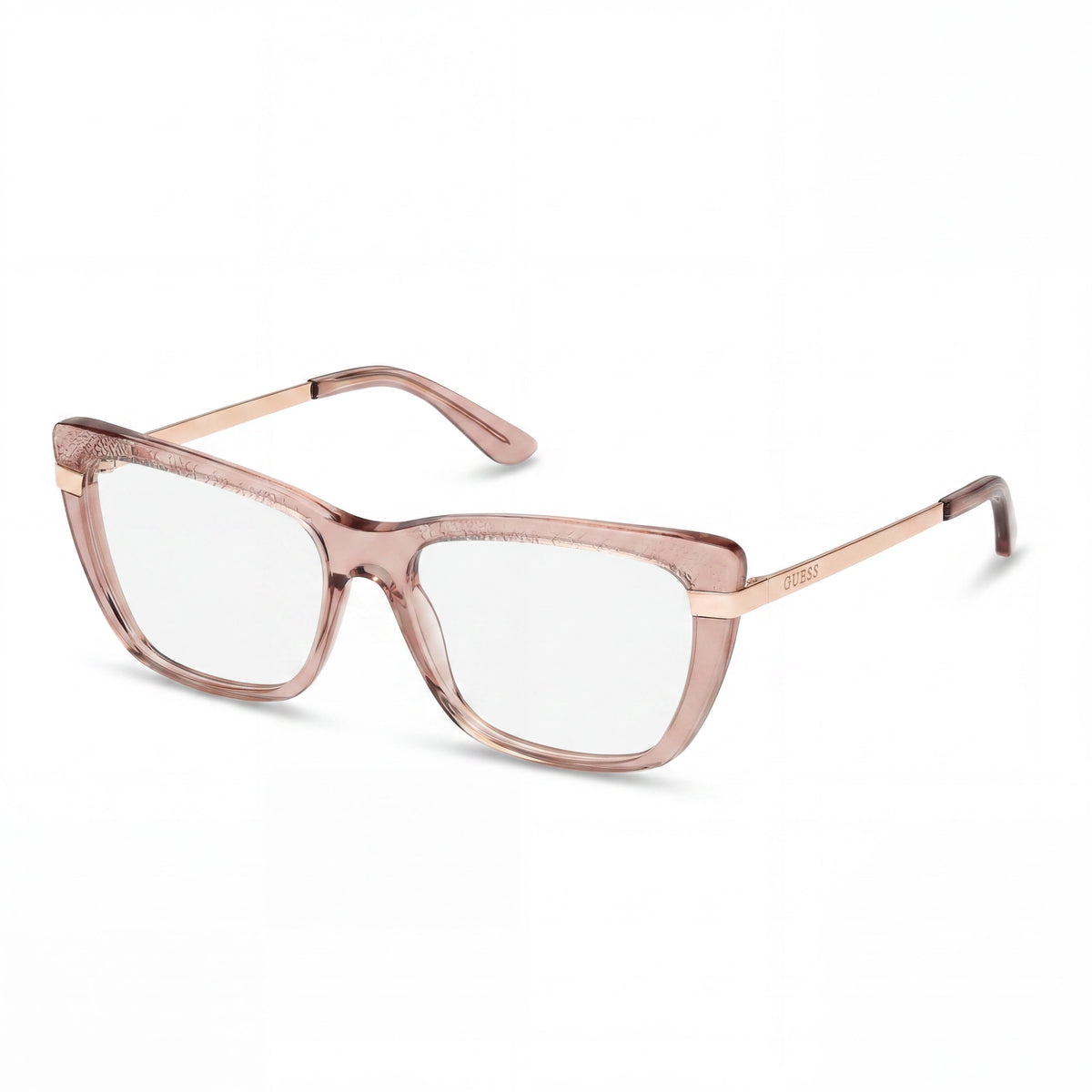 Gafas Ojo de Gato Guess Beige Brillante para Mujer, Plástico 54mm, Photo 1