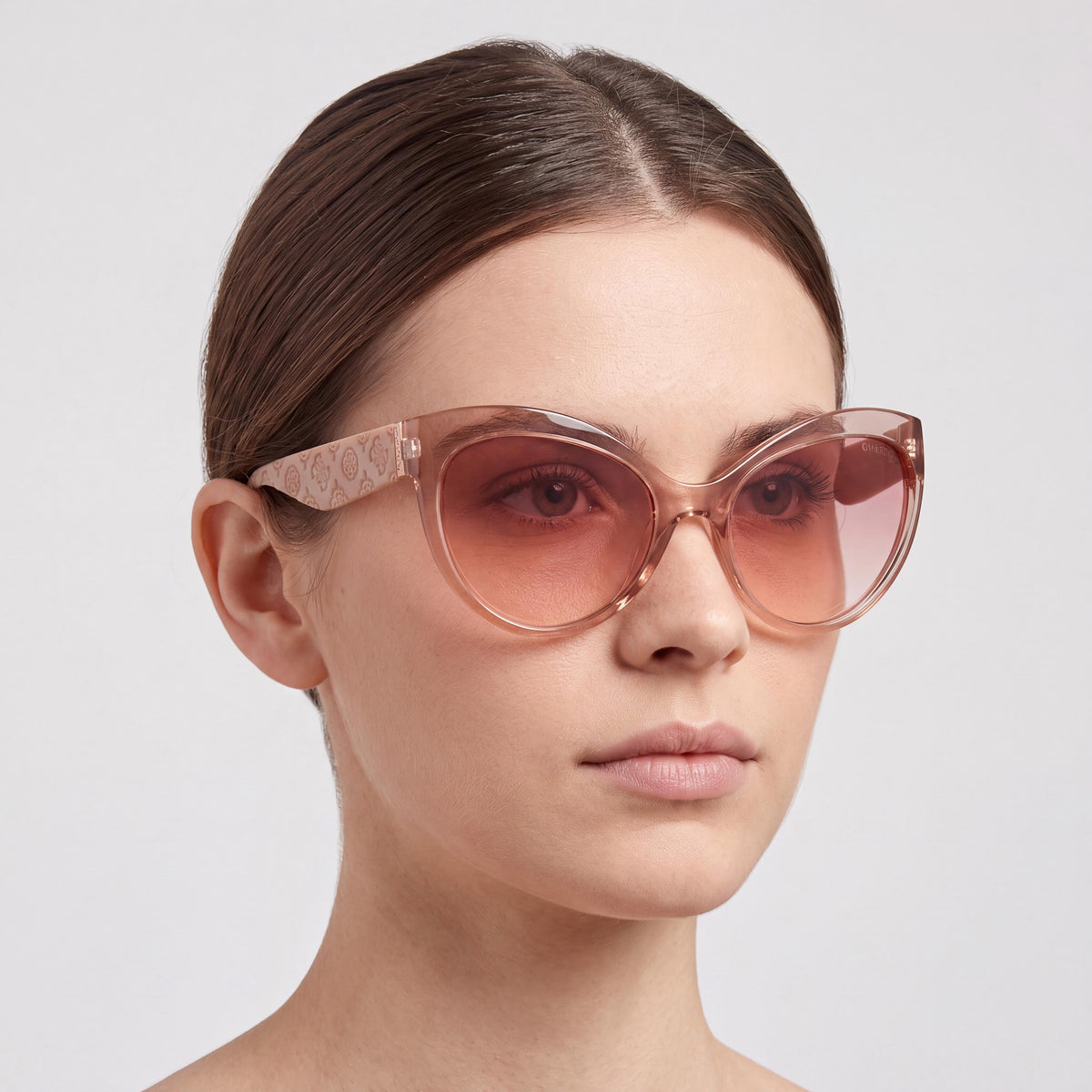 Gafas de sol Guess tipo ojo de gato para mujer en color beige, 61 mm, Photo 5