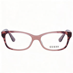 Guess Rectangle Eyeglasses for Women — front view, Plastic
