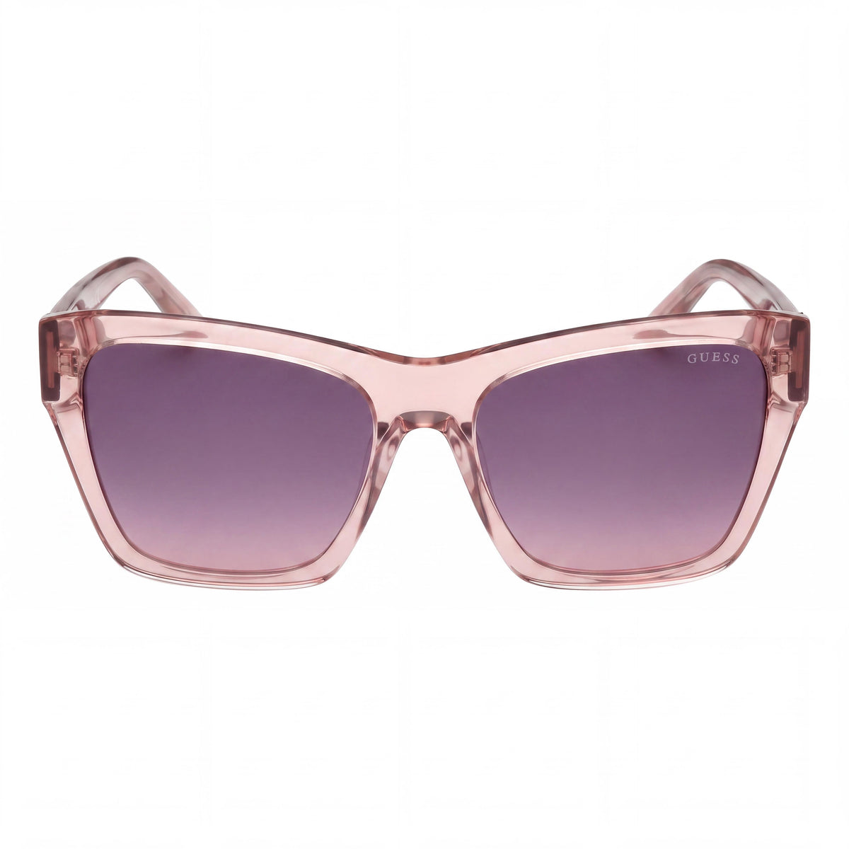 Guess Quadratisch Glossy Beige Cat Eye Sunglasses for Women, 55mm, Photo 2