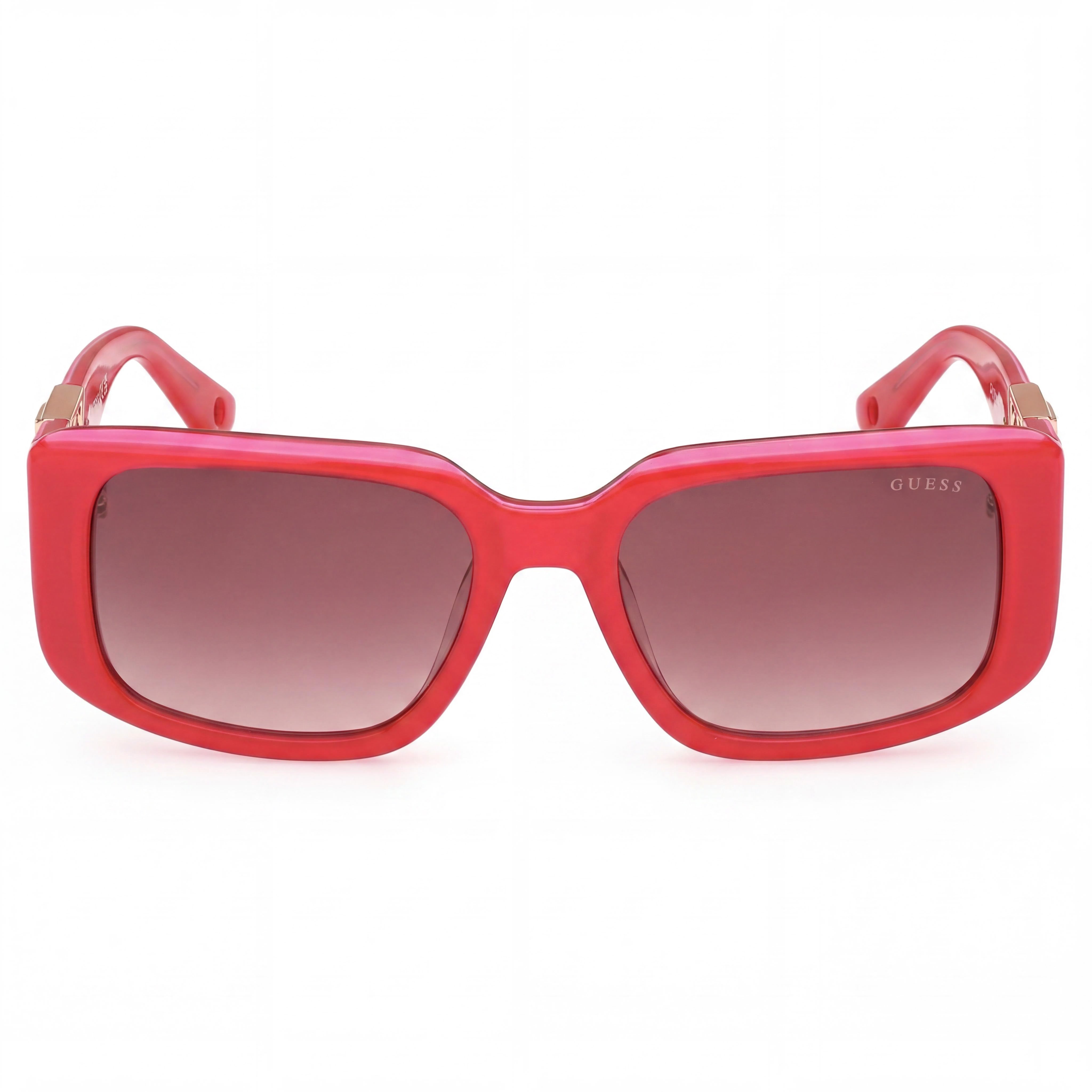 Guess Pink Rectangle Gradient Sunglasses for Women, 53mm, Photo 2