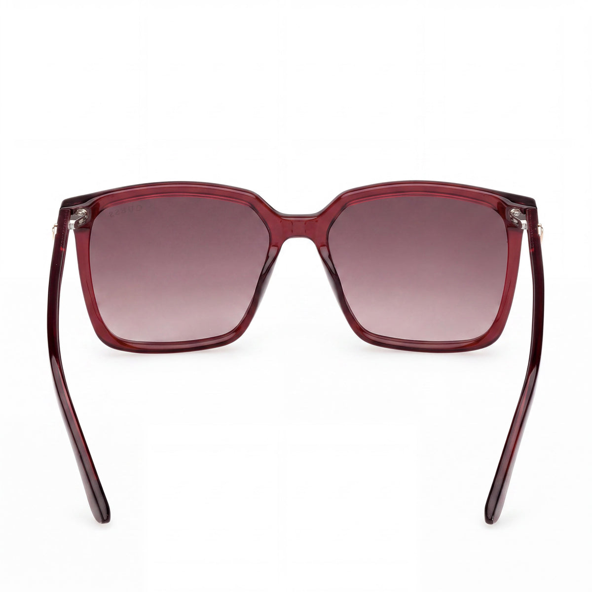 Guess Square Sunglasses, Shiny Burgundy Frame for Women, 56mm, Photo 4