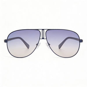 Guess Retro Aviator Sunglasses for Men — front view, Polycarbonate frame