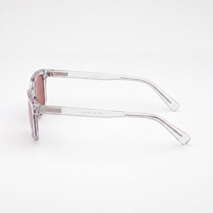 Guess Rectangle Sunglasses Unisex — side view, Non-Polarized Brown lens