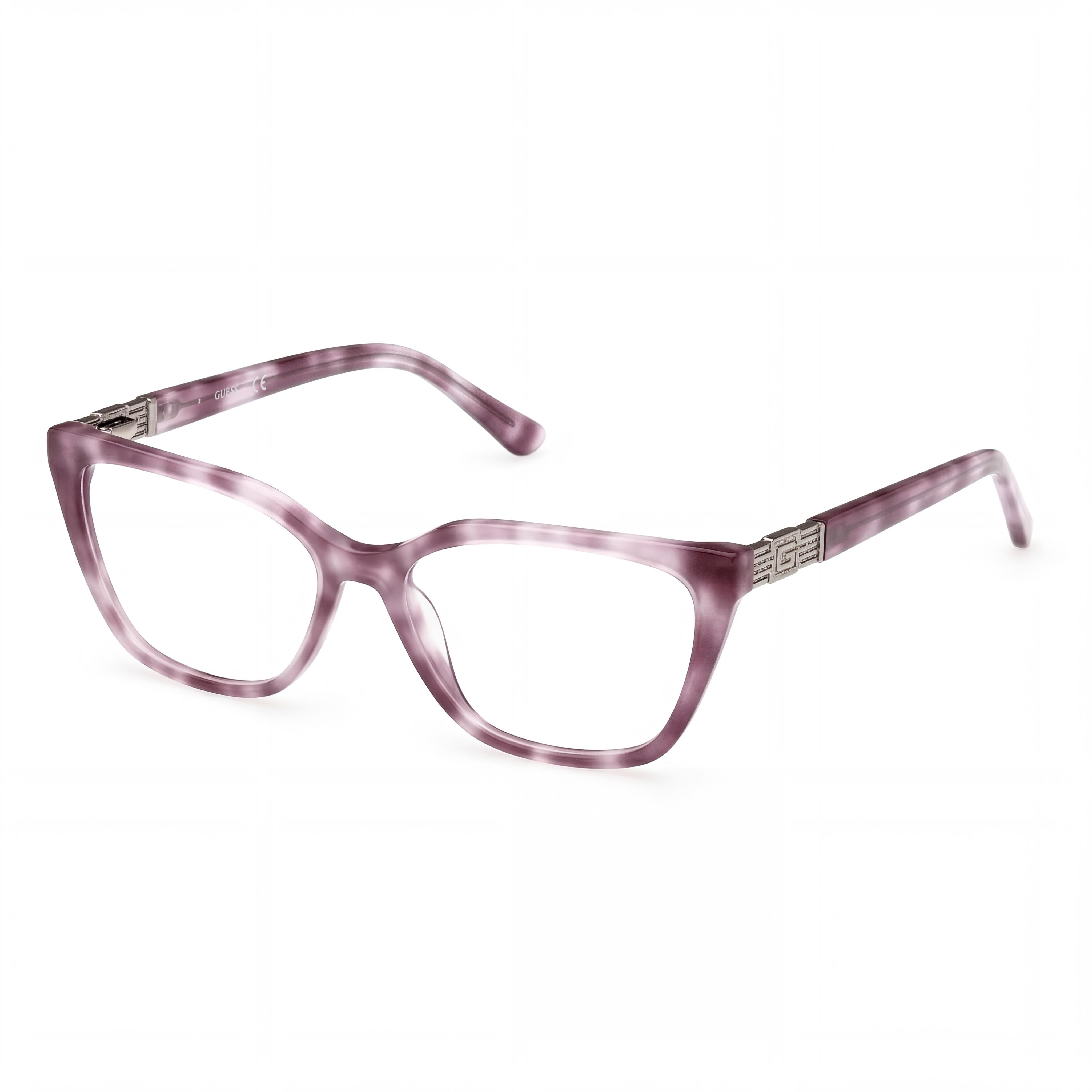 Gafas de ojo de gato moradas Guess para mujer, de plástico de 51 mm, Photo 1