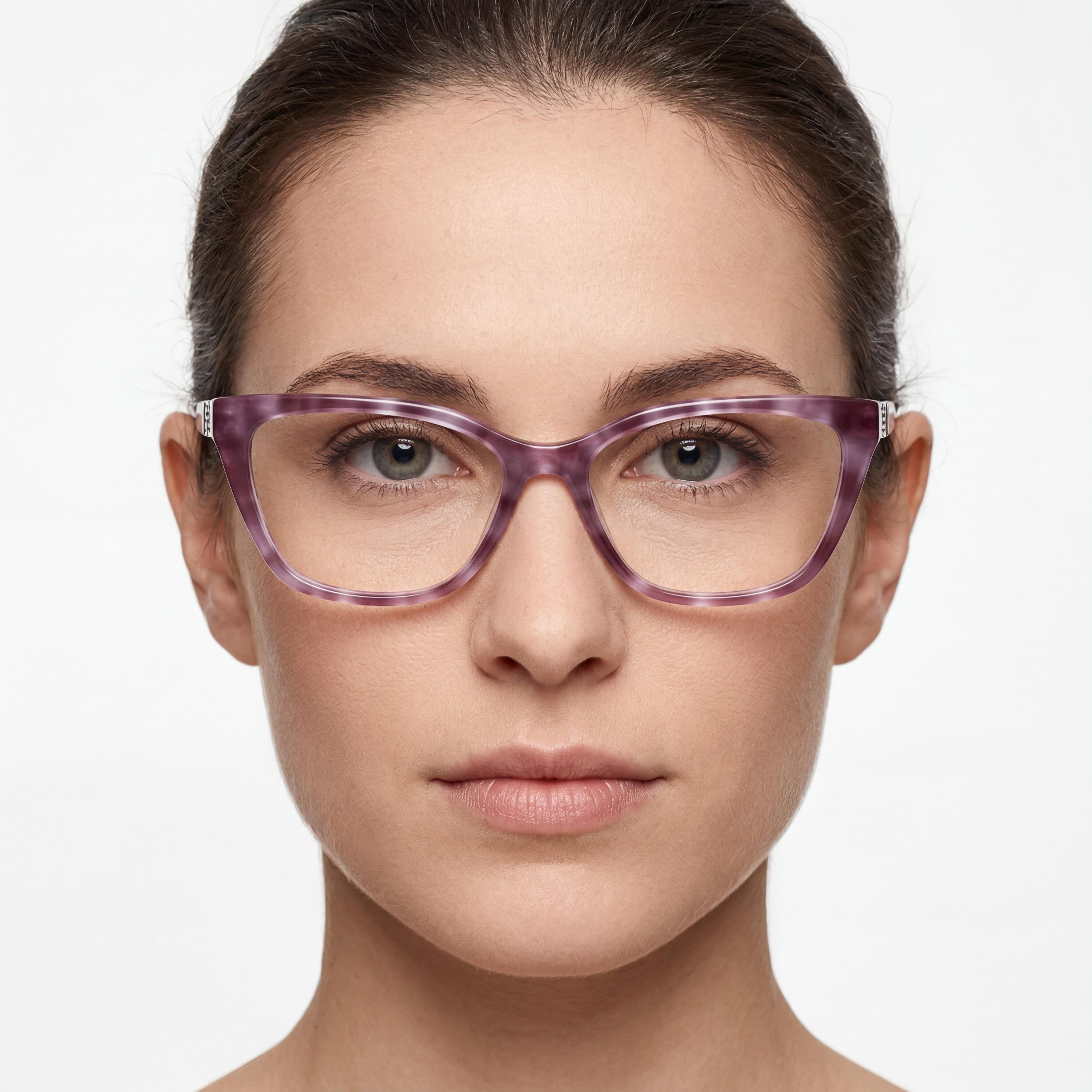 Gafas de ojo de gato moradas Guess para mujer, de plástico de 51 mm, Photo 4