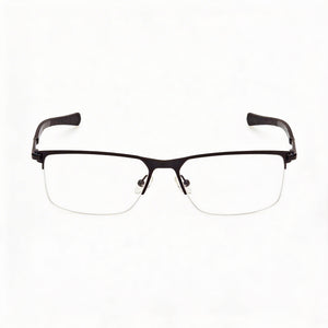 Harley-Davidson Rectangle Eyeglasses for Men — front view, Metal frame