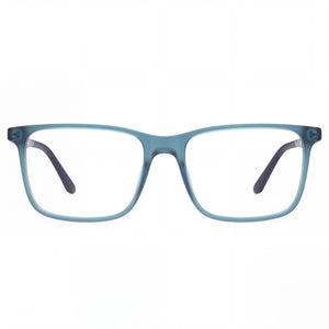 Harley-Davidson Rectangle Eyeglasses for Men — front view, Blue frame