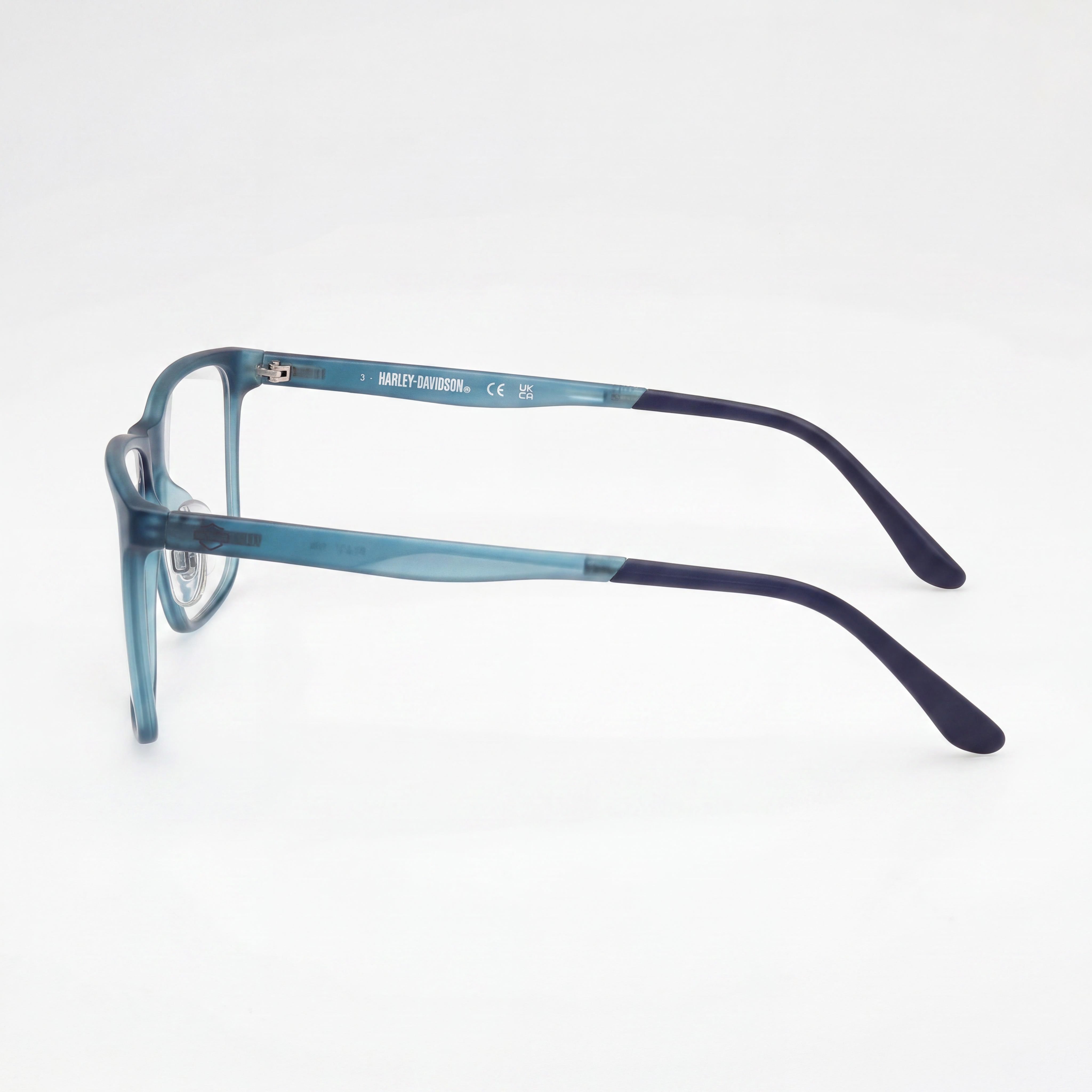 Harley-Davidson Matte Blue Rectangle Eyeglasses for Men, Photo 2