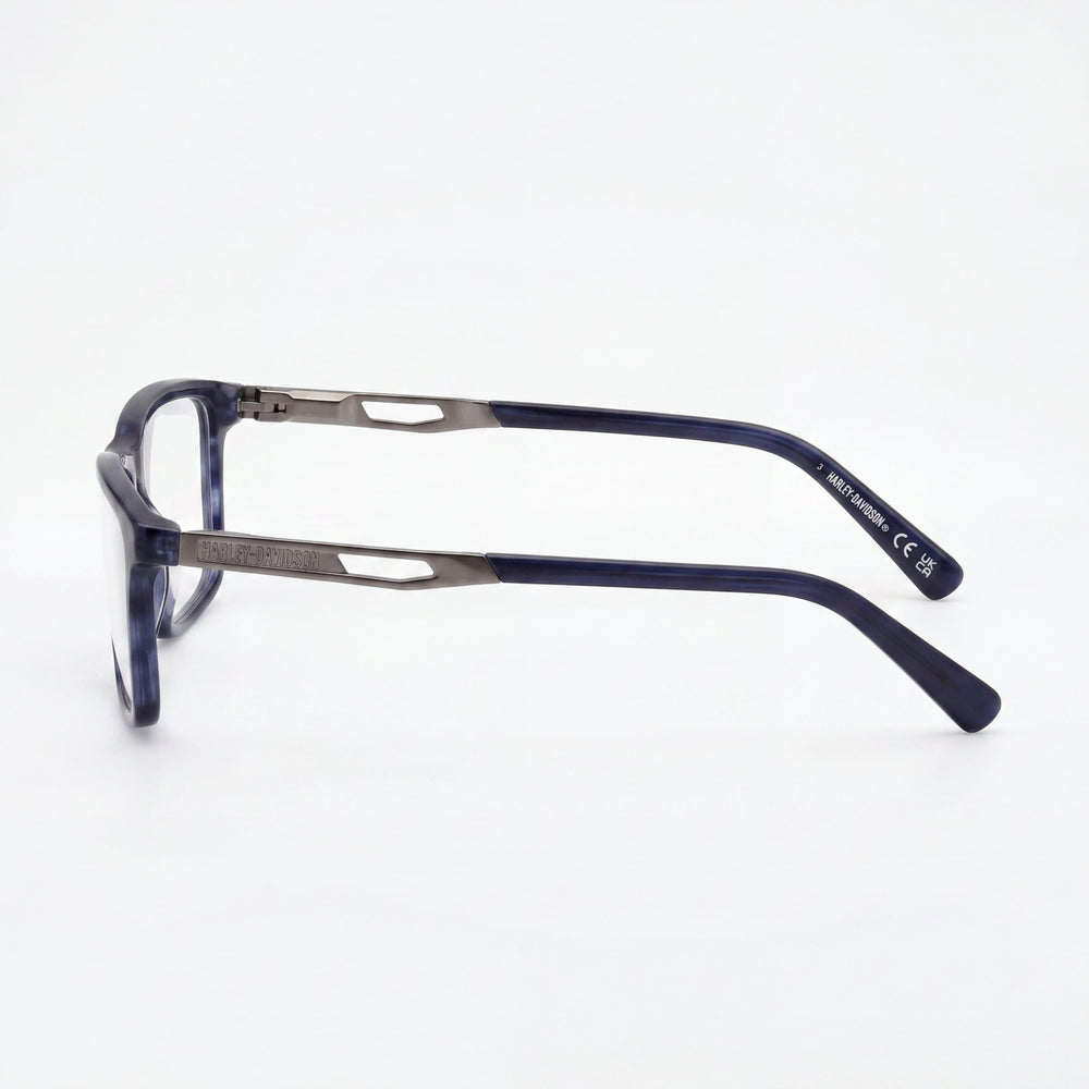 Harley-Davidson Rectangle Eyeglasses for Men — front view, Plastic