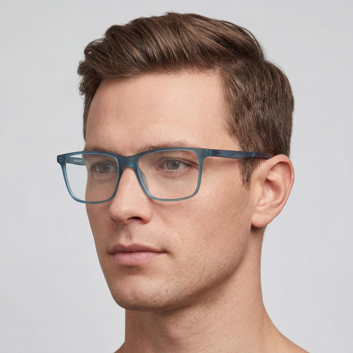 Gafas Harley-Davidson rectangulares azul mate para hombre, Photo 4