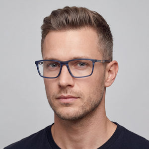 Harley-Davidson Blue/Horn Eyeglasses Men — lifestyle wear, office and daily use