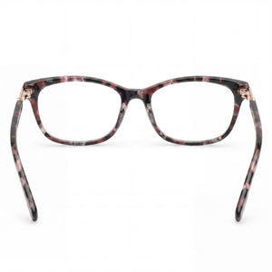 Harley-Davidson Rectangle Eyeglasses Men — side view, Blue temples detail