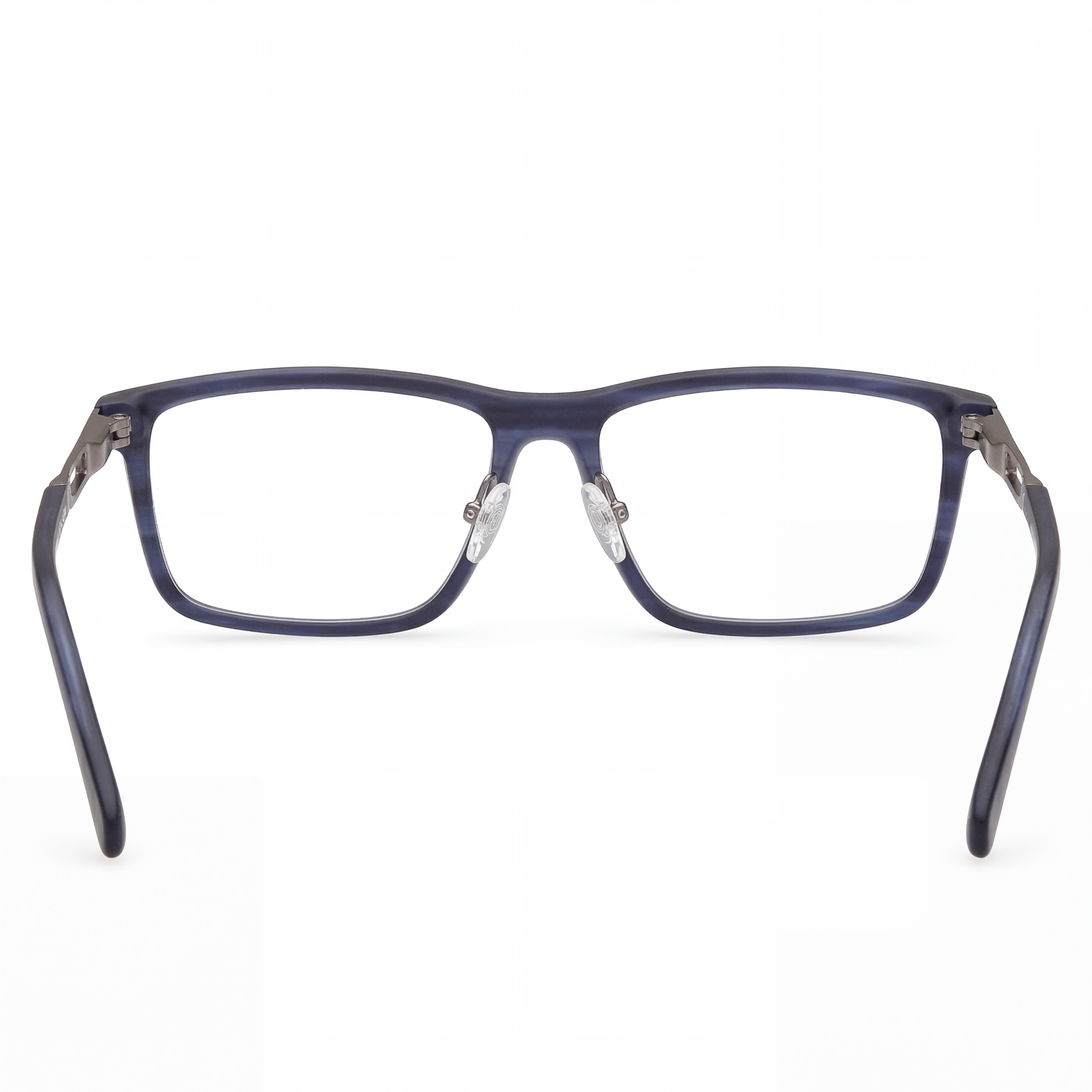 Harley-Davidson Blue/Horn Rectangle Eyeglasses for Men, Plastic, Photo 3