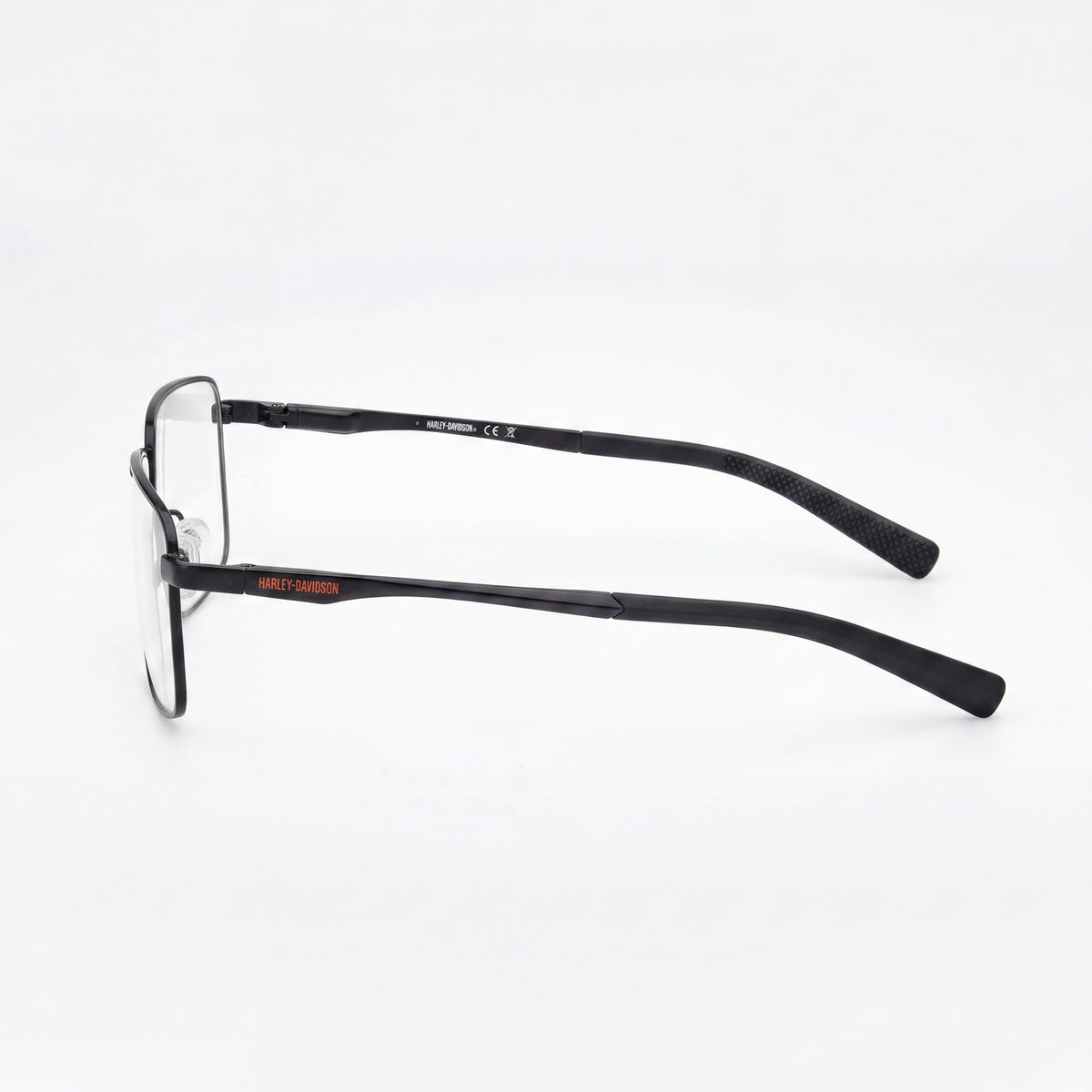 Gafas graduadas Harley-Davidson rectangulares en negro mate clásico unisex, 60 mm, Photo 2