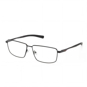 Harley-Davidson Classic Matte Black Rectangle Eyeglasses for Unisex, Metal frame