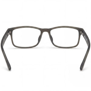 Harley-Davidson Classic Rectangle Eyeglasses Unisex — side view, Gray Injected Ophthalmic temples