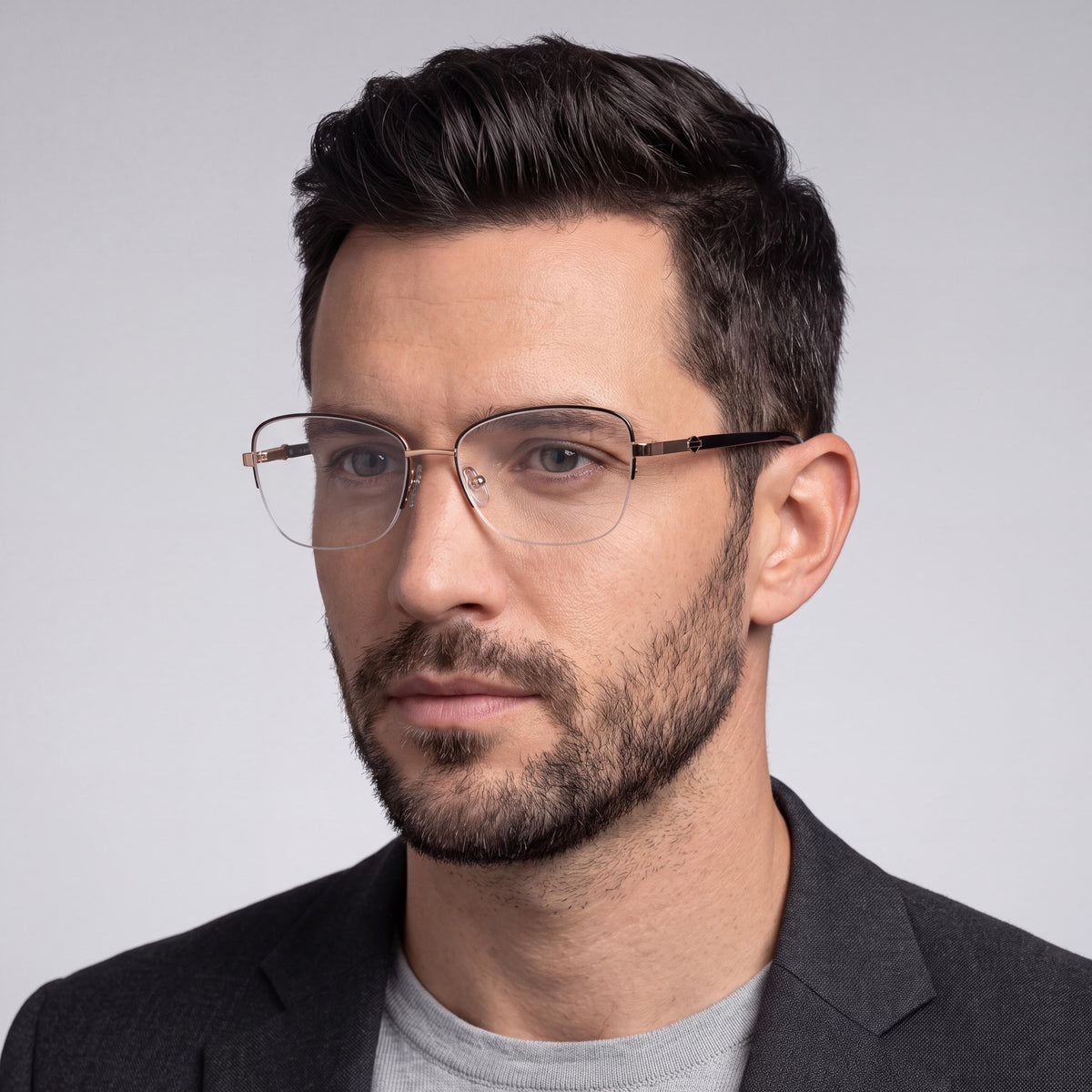 Gafas graduadas para hombre Harley-Davidson HD 0576 de color negro, Photo 3