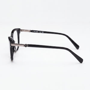 Harley-Davidson HD 0578 Rectangle Eyeglasses Unisex — side view, Black temples