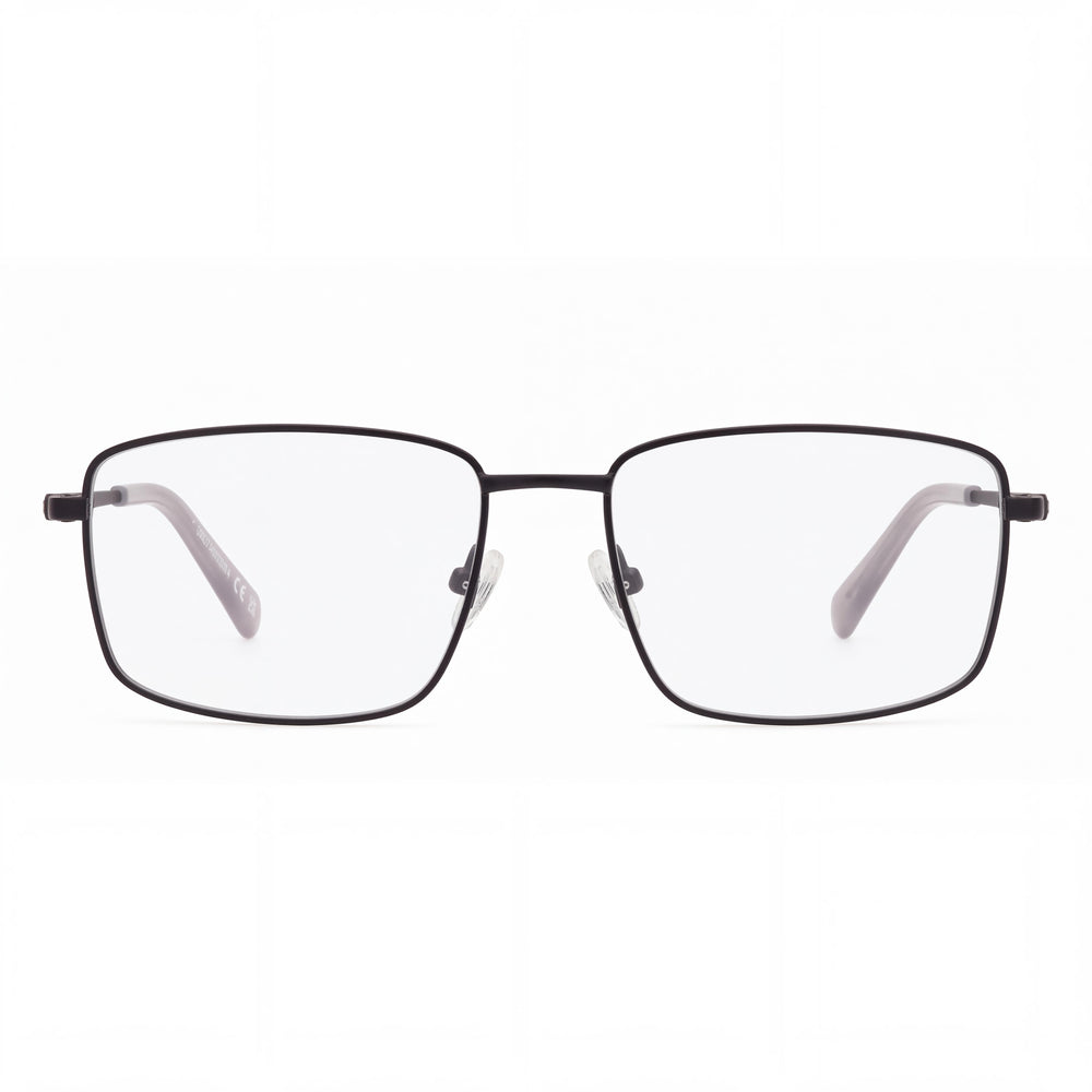 Harley-Davidson HD 50027 002 Rectangle Eyeglasses for Men — front view, Metal