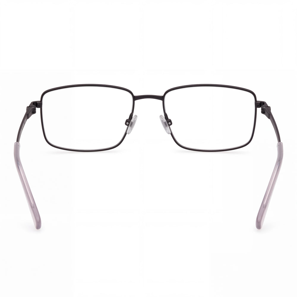 Harley-Davidson HD 50027 002 Rectangle Eyeglasses Men — side view, Black Metal temples