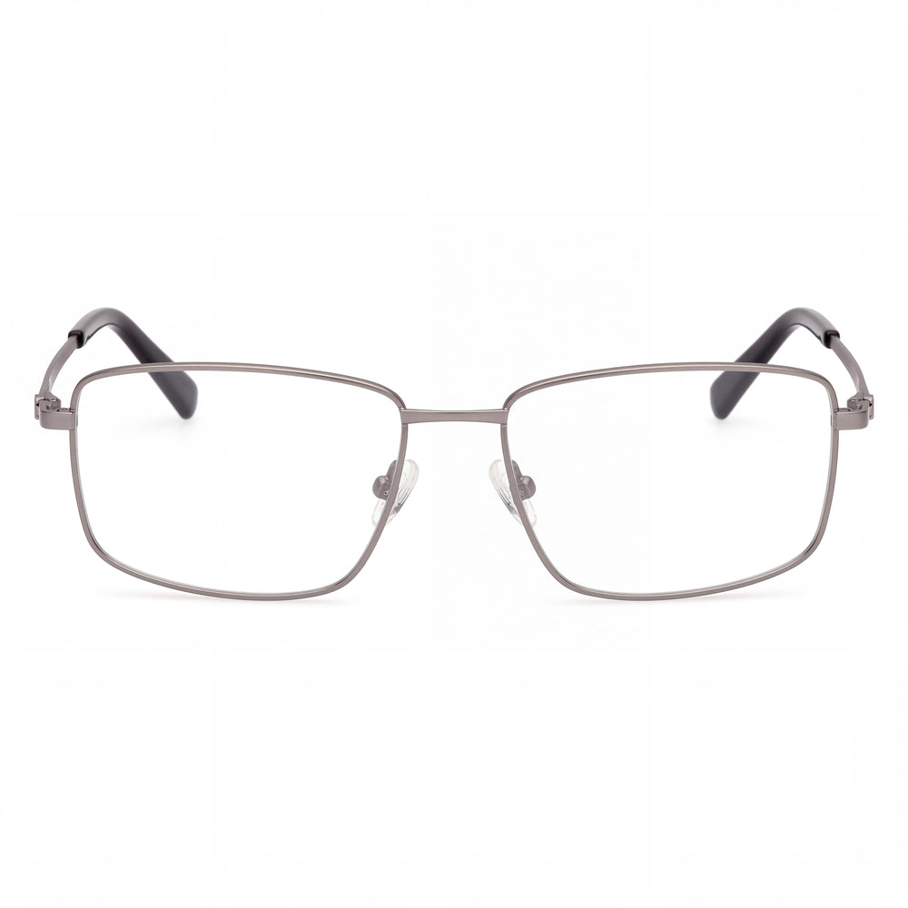 Harley-Davidson HD 50027 011 Rectangle Eyeglasses for Men — front view, Clear demo lens
