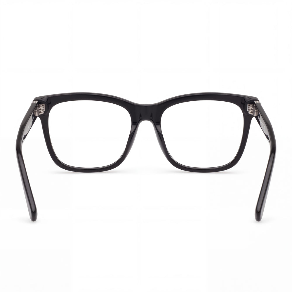 Harley-Davidson HD 50055 Square Eyeglasses Men — side view, Black Acetate temples
