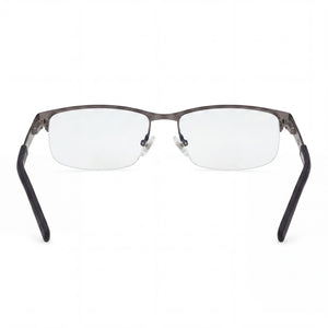 Harley-Davidson HD00015 Rectangle Eyeglasses Men — side view, Blue Metal temples