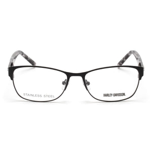 Harley-Davidson Hd0540 Rectangle Eyeglasses for Women — front view, Stainless Steel