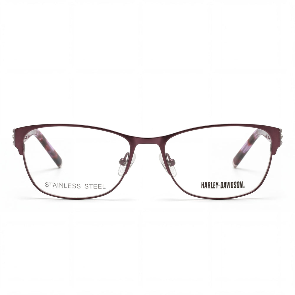 Harley-Davidson Hd0540 Rectangle Eyeglasses for Women — front view, Metal