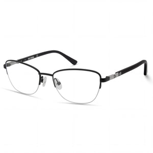 Harley-Davidson Hd0550 Black Oval Eyeglasses Unisex, Metal frame