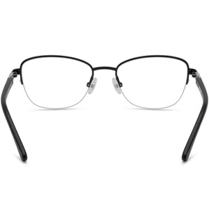 Harley-Davidson Hd0550 Oval Eyeglasses Unisex — side view, Black Metal temples