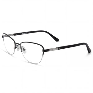 Harley-Davidson Hd0550 Black Rectangle Eyeglasses Unisex, Metal frame